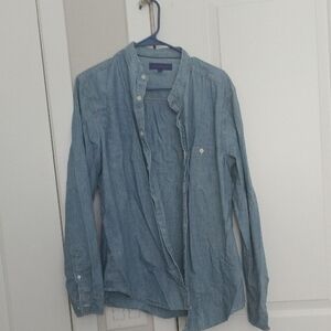 Aeropostale Blue Casual Button Down Shirt